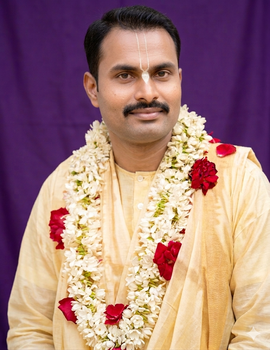 Portrait of the spiritual guru sharing the mission and vision